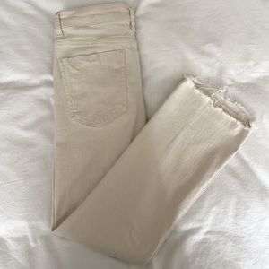 Zara cream/off white denim pants